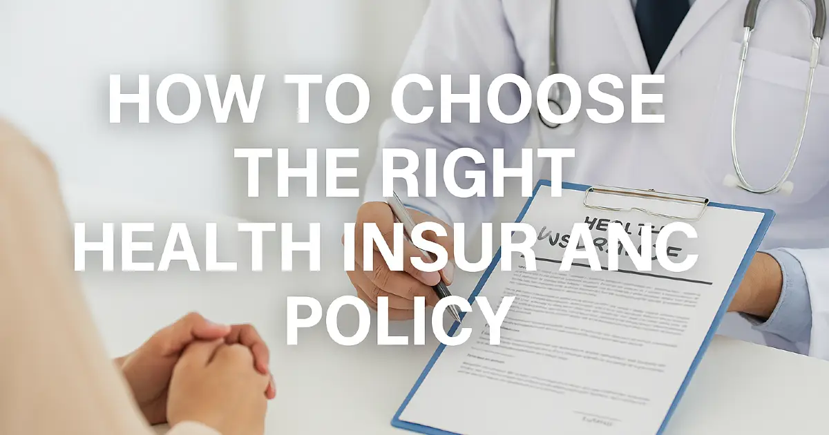 Read more about the article How to Choose the Right Health Insurance Policy